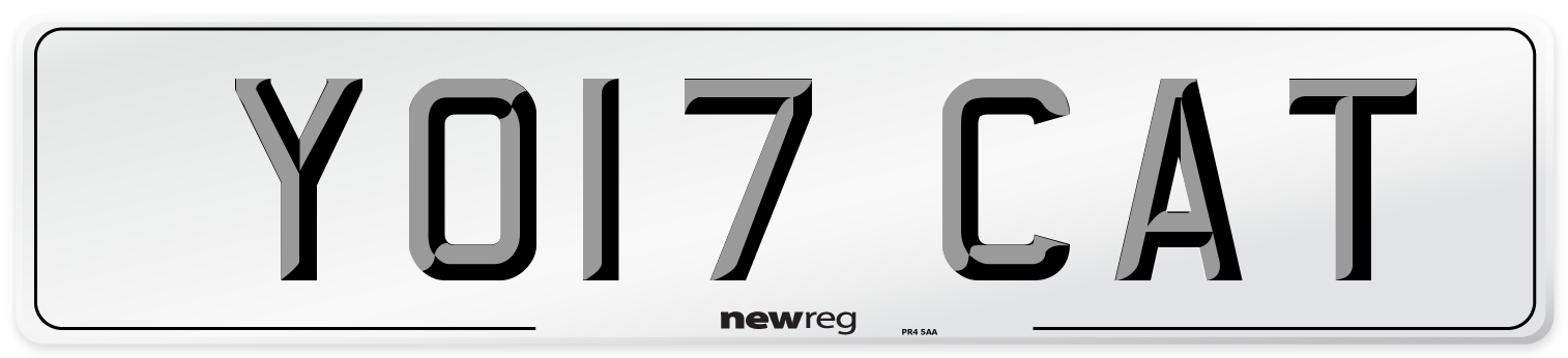 YO17 CAT Number Plate from New Reg